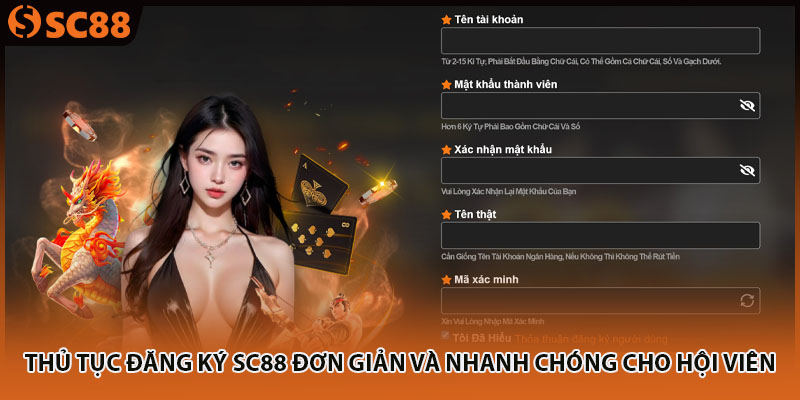 Thủ tục đăng ký SC88 đơn giản và nhanh chóng cho hội viên